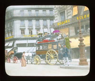 Exposición de París: Escena de calle, 1900 de French Photographer